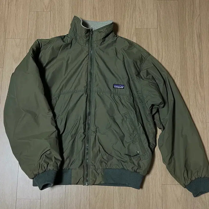[BUNJANG] 2000s Patagonia Shelled Synchilla Bomber Jacket (Olive, S) / 2000S 변요한 파타고니아 쉘드 신칠라 빈티지 봄버 자켓 (올리브, S