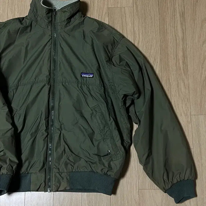 [BUNJANG] 2000s Patagonia Shelled Synchilla Bomber Jacket (Olive, S) / 2000S 변요한 파타고니아 쉘드 신칠라 빈티지 봄버 자켓 (올리브, S