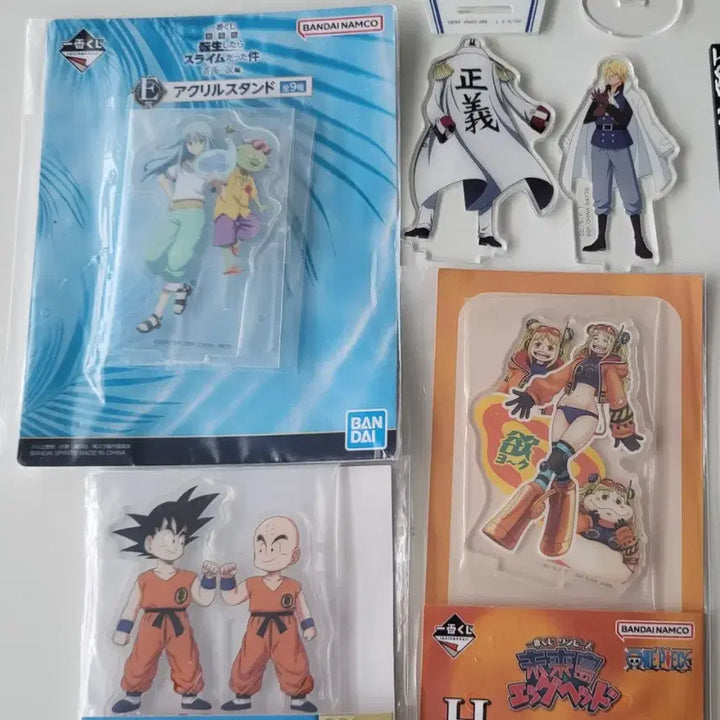 [BUNJANG] Bandai Ichiban Kuji Dragon Ball, One Piece, That Time I Got Reincarnated as a Slime Acrylic Stand / 반다이 이치방쿠지 하위상 드래곤볼/원피스/전생슬 아크릴 스탠드 굿즈