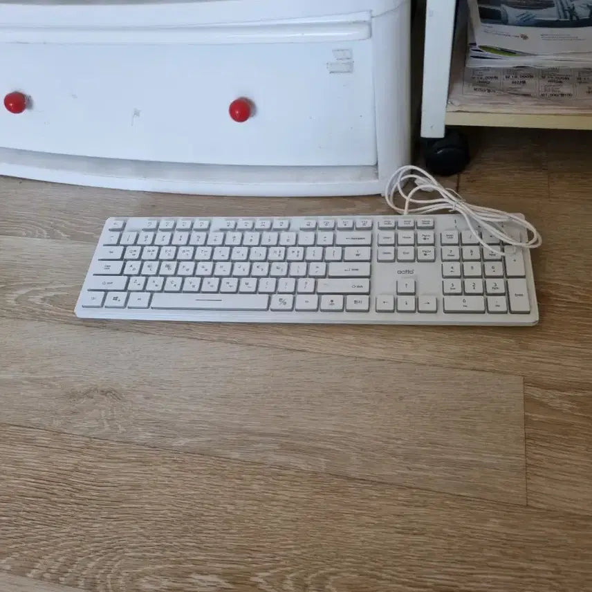 [BUNJANG] Actto White Wired Keyboard / Actto 화이트 유선 키보드