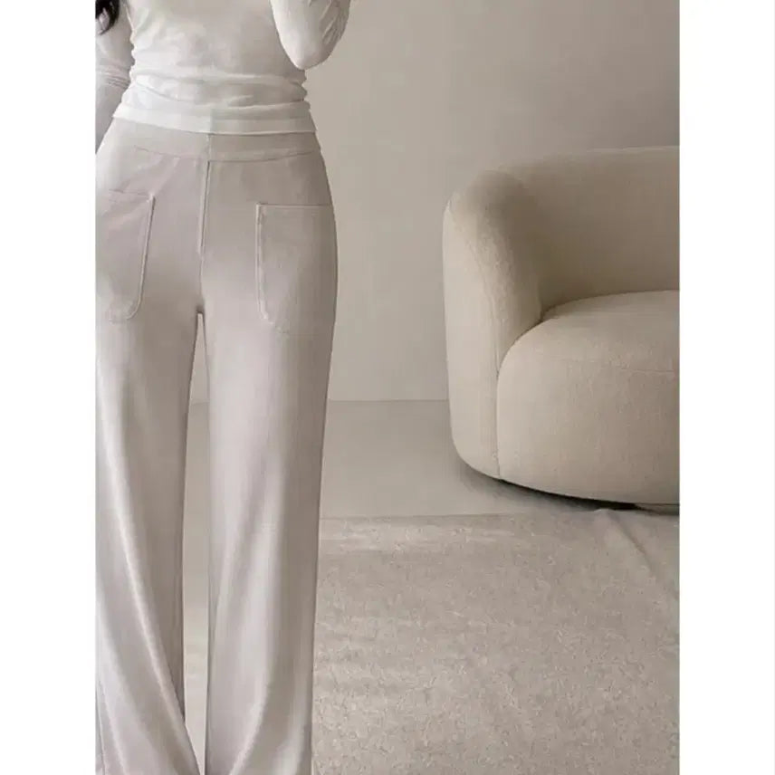 [BUNJANG] Imported Ivory Wide Leg Slacks / 수입의류 아이보리 와이드 슬랙스 교신가능