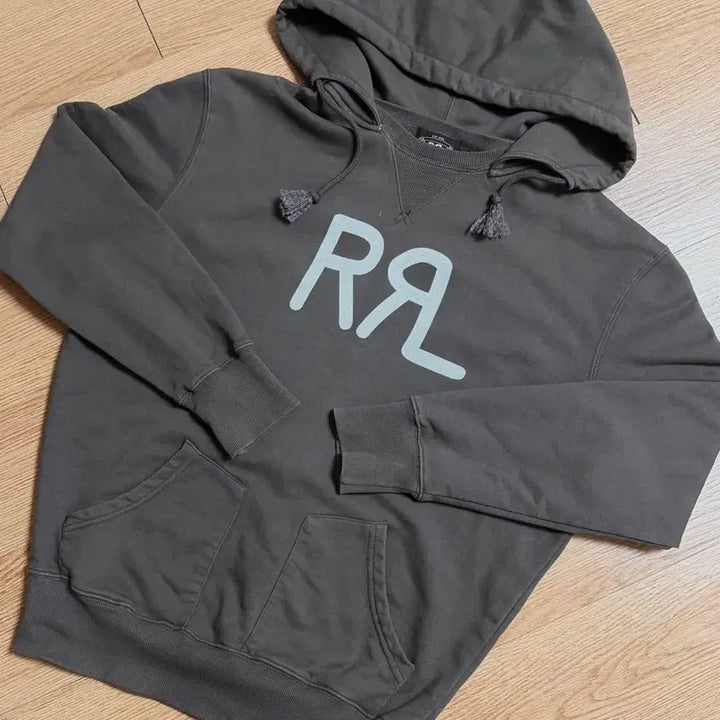 [BUNJANG] RRL Double RL Brown Logo Hoodie / RRL 더블알엘 후드티 브라운