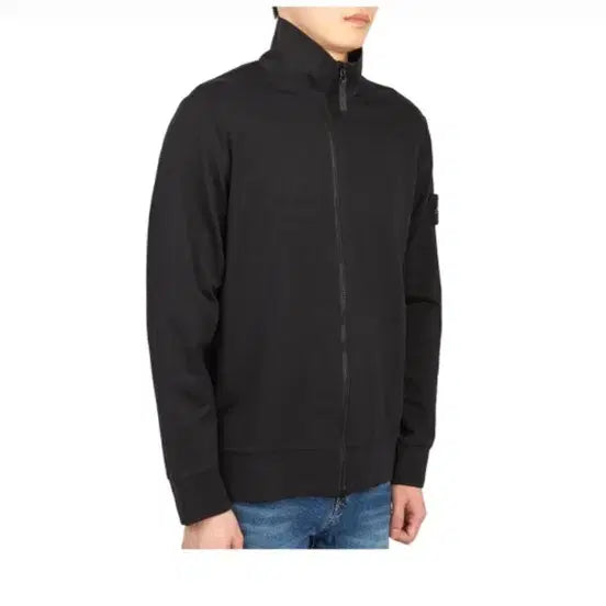 [BUNJANG] Stone Island Black Zip-Up Jacket / 스톤아일랜드 블랙 집업 자켓