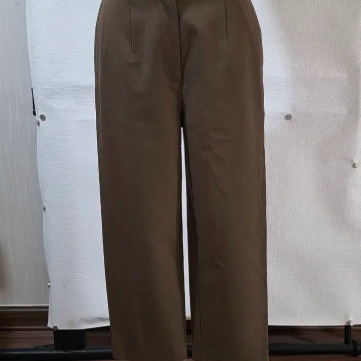 [BUNJANG] The CASHMERE Khaki Wide Slacks / 정품 더캐시미어 카키 와이드 슬랙스