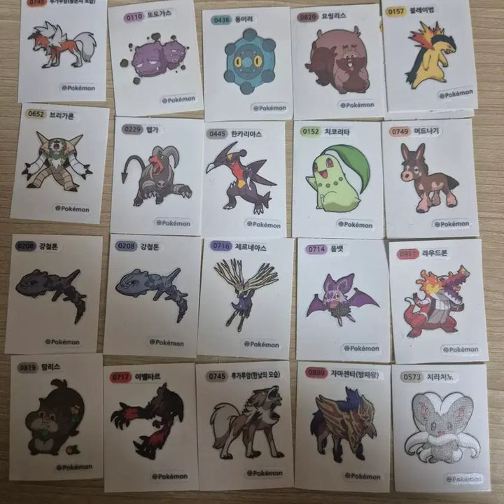 [BUNJANG] Pokemon Stickers / (개별 가능) 포켓몬 띠부씰