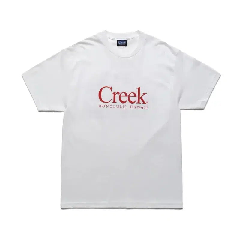 [BUNJANG] Creek x Quiet Mountain Cafe Collaboration Hawaii Limited Edition T-Shirt (White, 2XL) / [2XL] 최종가격인하 Creek x Quiet Mountain 한정 티