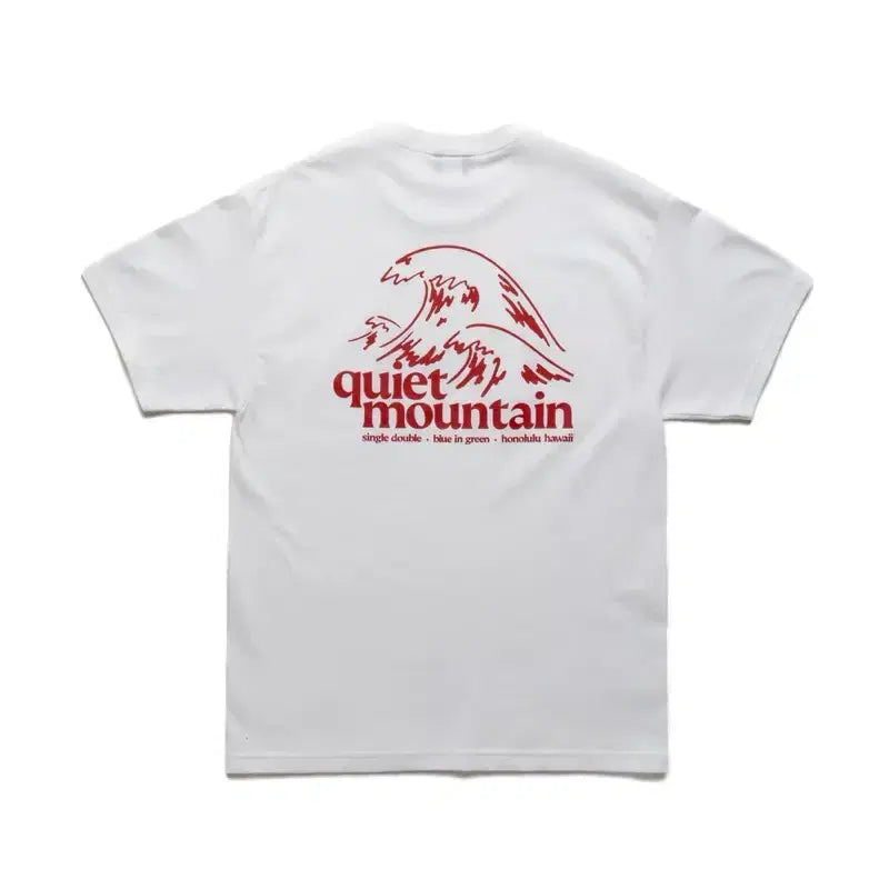 [BUNJANG] Creek x Quiet Mountain Cafe Collaboration Hawaii Limited Edition T-Shirt (White, 2XL) / [2XL] 최종가격인하 Creek x Quiet Mountain 한정 티