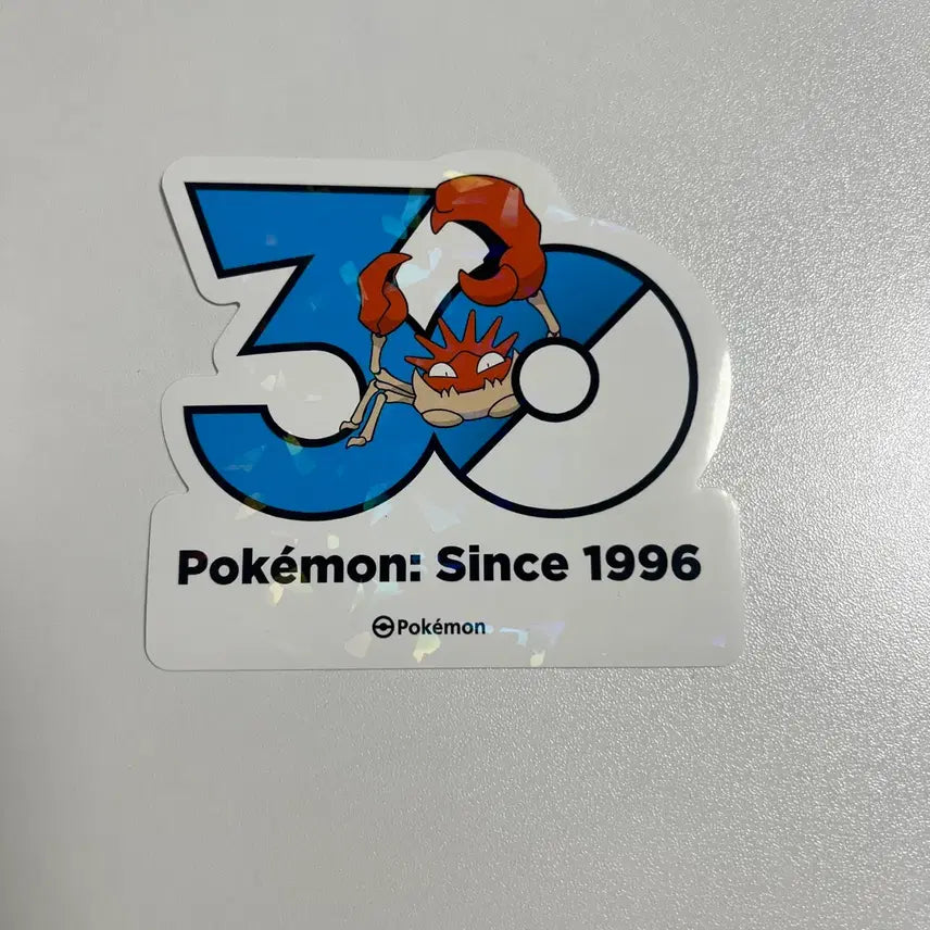 [BUNJANG] Pokemon 30th Anniversary Kingler Sticker / 킹크랩 포켓몬 30주년 스티커 올리브영