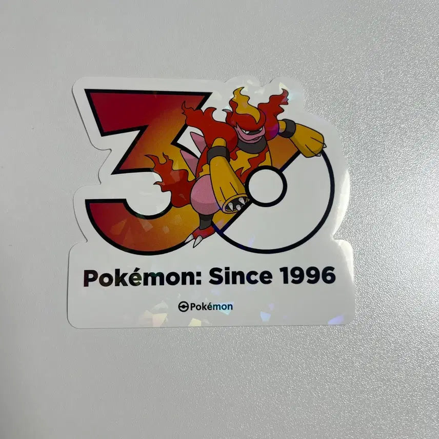 [BUNJANG] Magmar Pokémon 30th Anniversary Sticker / 마그마번 포켓몬 30주년 스티커 올리브영