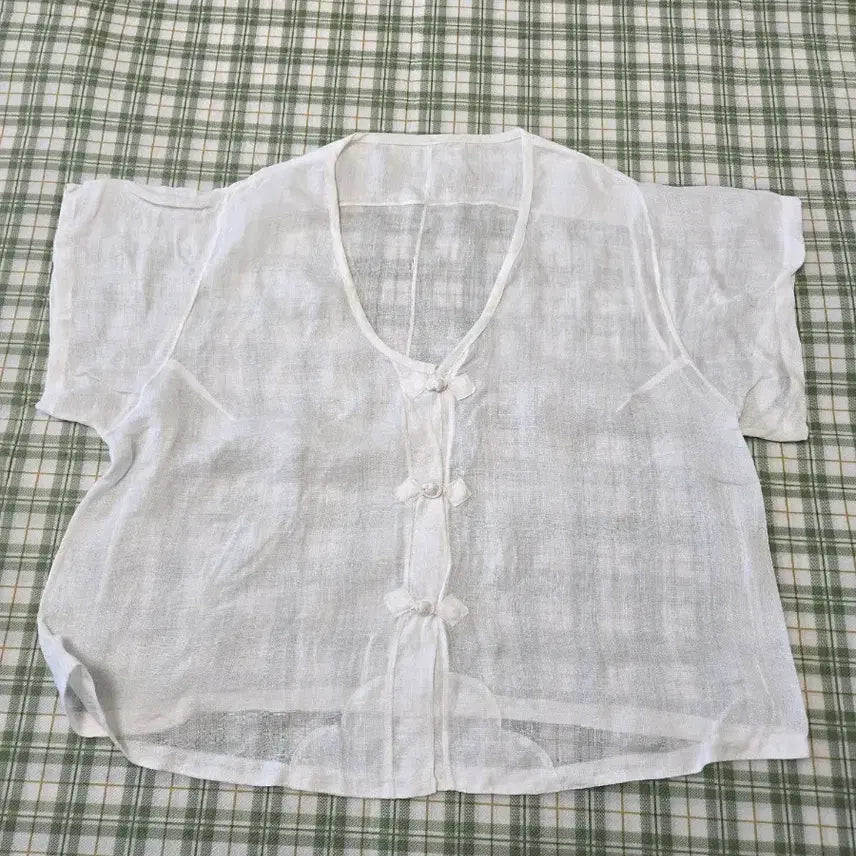 [BUNJANG] 66 Size White Linen Shirt / 4ㅡ모시 셔츠ㅡ66