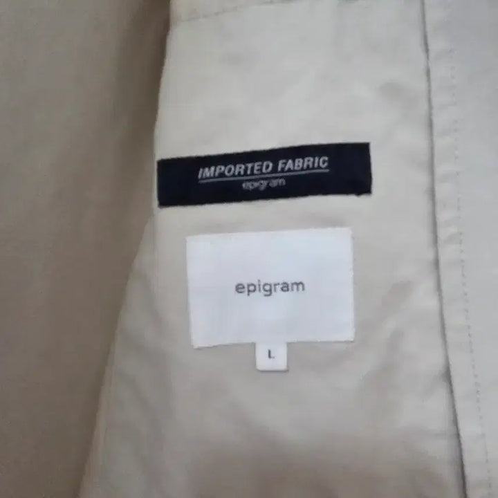 [BUNJANG] Epigram Ivory Cotton Jacket L / 에피그램 아이보리 면자켓 L