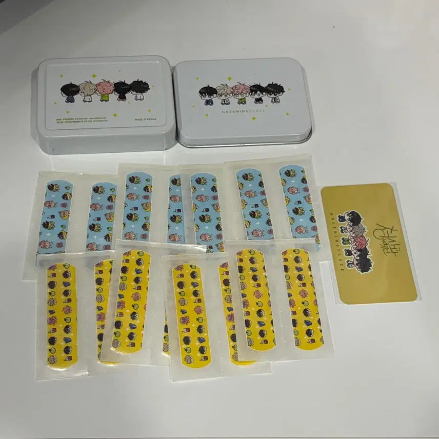 [BUNJANG] Cheongnakwon Character Band-Aid Tin Case Set / bl 청사과낙원 청낙원 캐릭터 반창고 틴케이스
