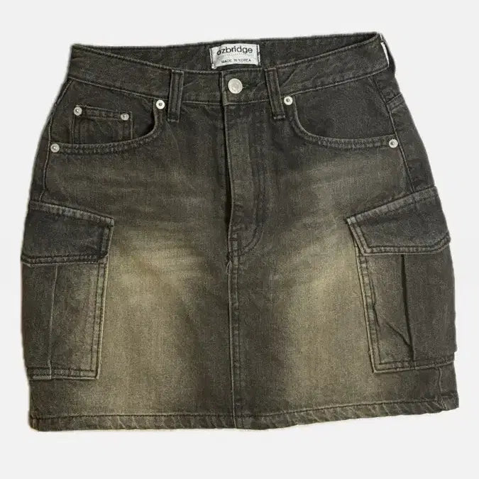 [BUNJANG] Ozbridge Cargo Denim Mini Skirt / 오즈브릿지 카고 데님 미니 스커트 ozbridge