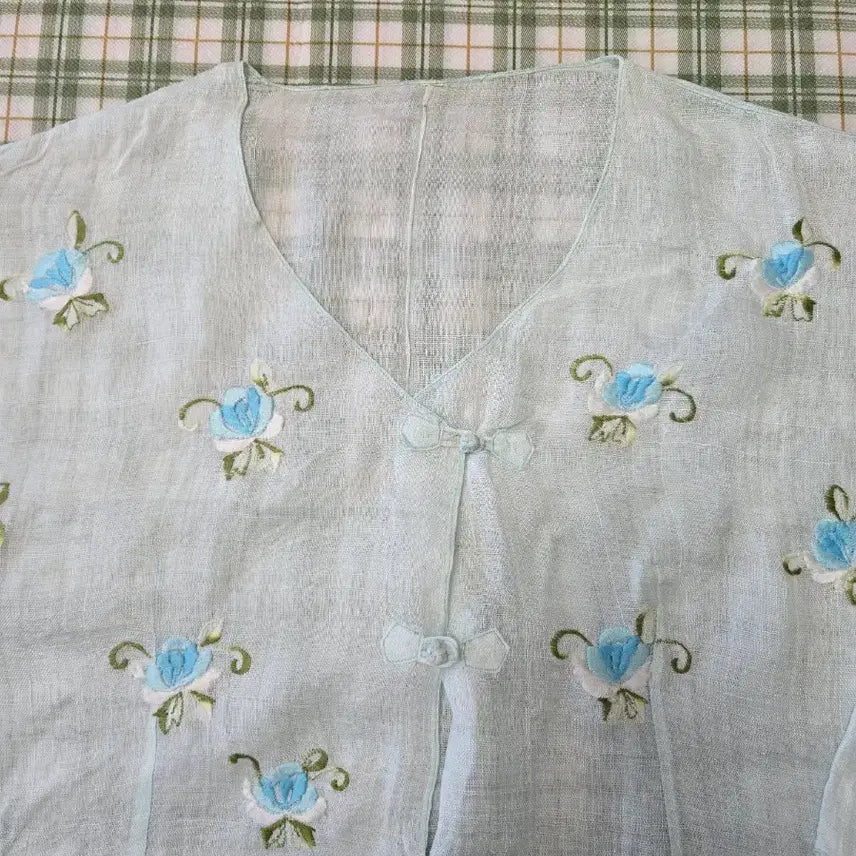 [BUNJANG] Ramie Embroidered Modern Hanbok Jeogori / 4ㅡ모시 자수 개량저고리  ㅡ66