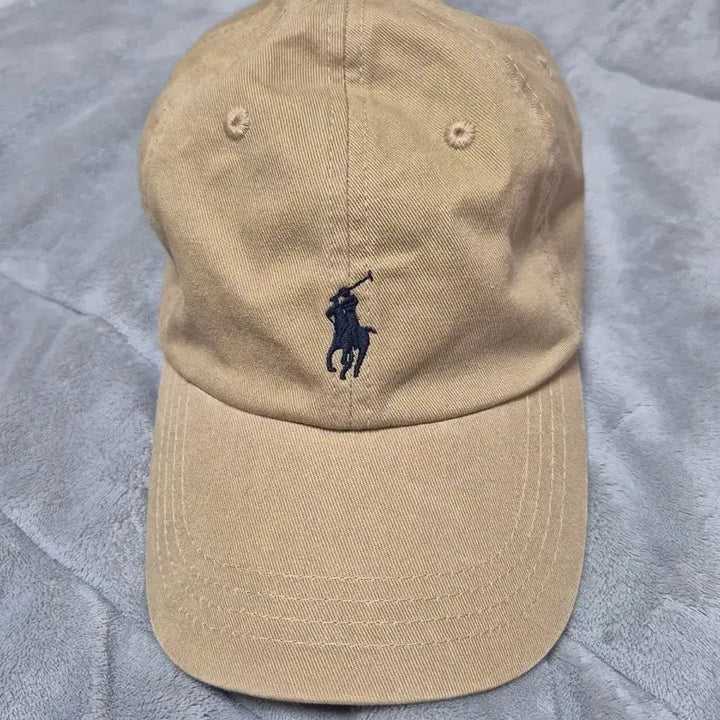 [BUNJANG] Polo Beige Ball Cap Hat / 폴로 베이지 볼캡 모자