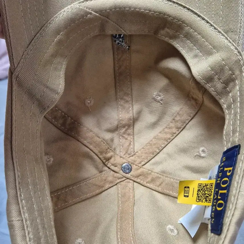 [BUNJANG] Polo Beige Ball Cap Hat / 폴로 베이지 볼캡 모자
