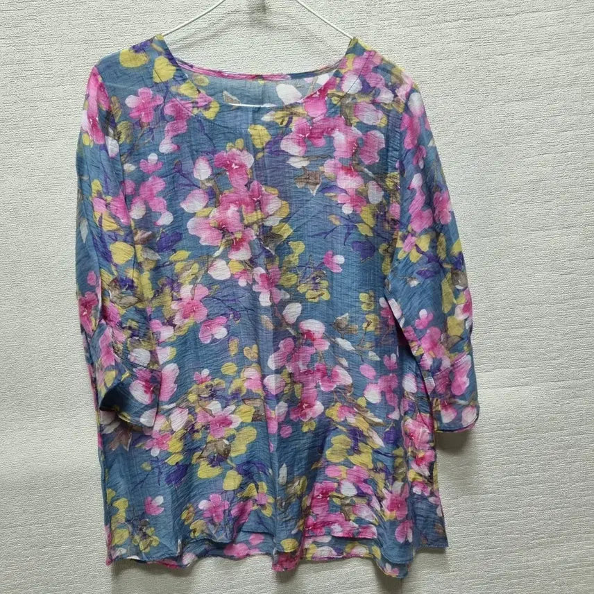 [BUNJANG] Floral Pattern Blouse / 사067 블라우스
