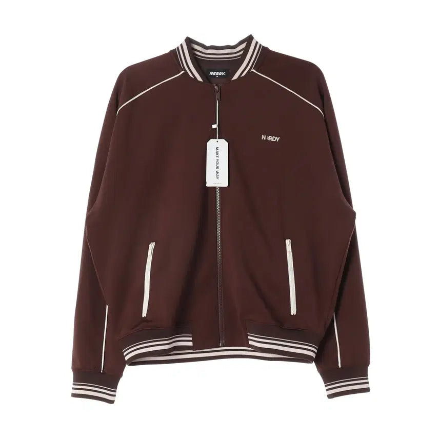 [BUNJANG] NERDY 24SS Logo Piping Training Jacket / (새상품) 널디 24SS 로고 파이핑 트레이닝 재킷