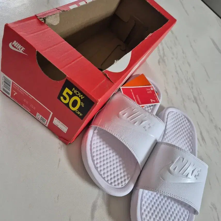 [BUNJANG] Nike Benassi JDI Slides White / 나이키 베나시 JDI 슬리퍼 화이트