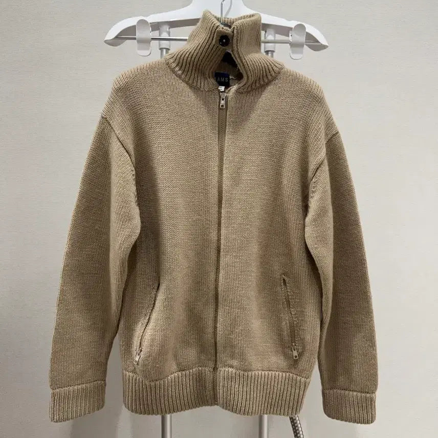 [BUNJANG] BEAMS Zip-Up Knit Sweater (Size M) / BEAMS 빔즈 니트 집업 M사이즈