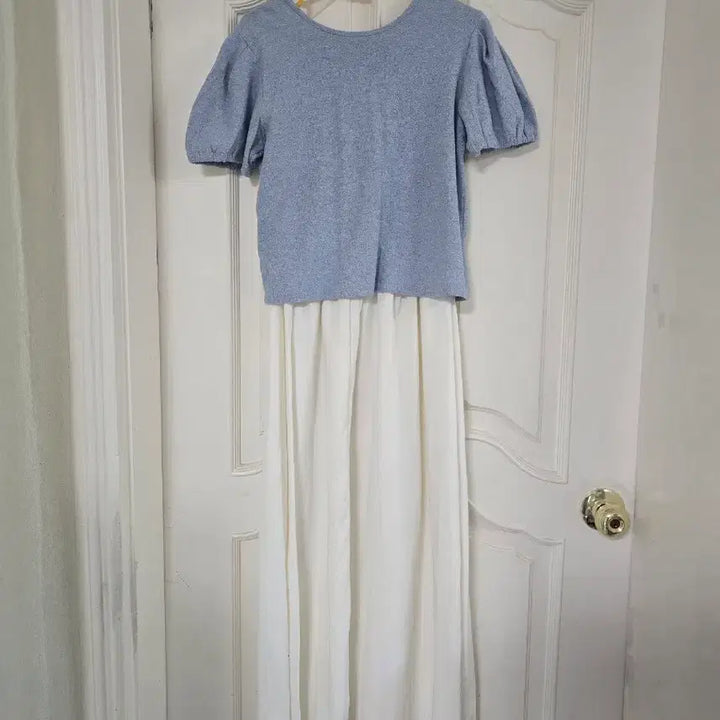[BUNJANG] Cardigan &amp; Layered Dress Set / 가디건&amp;레이어드 원피스