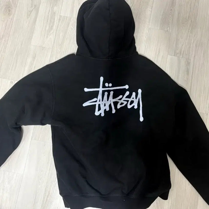 [BUNJANG] Stussy Black Hoodie / 스투시 블랙 후드티