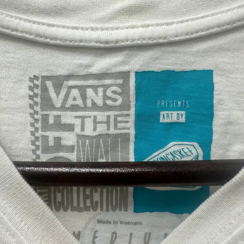 [BUNJANG] Vans White Short Sleeve T-Shirt / [만원 아라비아빈티지]반스 화이트 반팔티 95