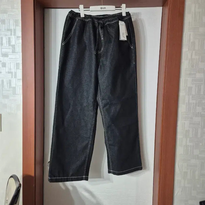 [BUNJANG] DECET Banding Denim Wide Pants / DECET 밴딩 데님 와이드팬치 새상품입니다