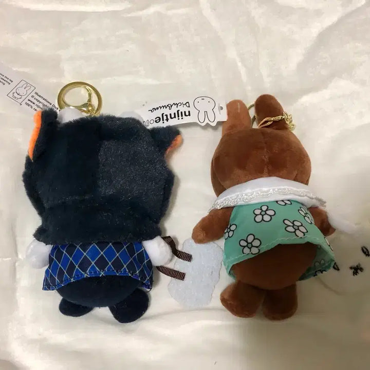 [BUNJANG] Miffy Doll Keychain Set (Bundle) / (일괄판매) 미피 인형 키링 2종 판매