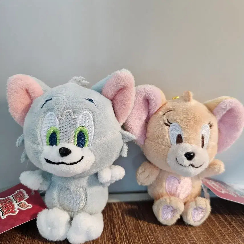 [BUNJANG] Tom and Jerry Plush Keychain Set / 톰과 제리 인형 키링 세트