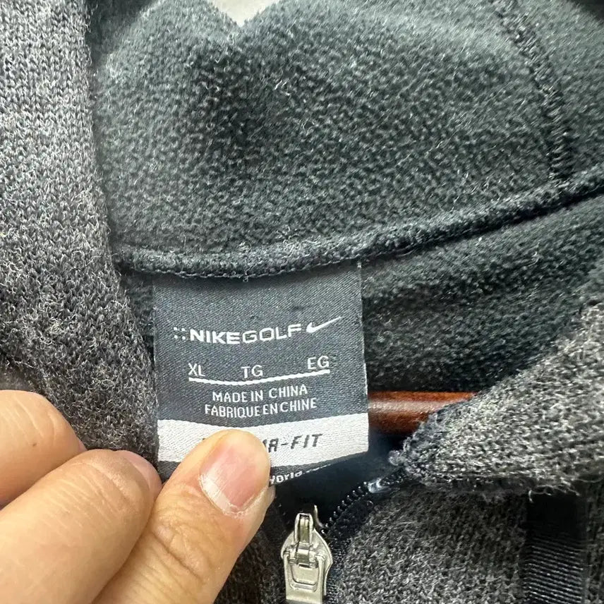 [BUNJANG] Nike Grey Hoodie Zip-up Size 105 / [만원 아라비아빈티지]나이키 회색 후드집업 105