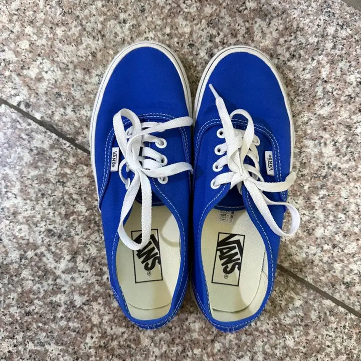 [BUNJANG] Vans Authentic Blue Sneakers Size 235 / 반스 어센틱 블루 스니커즈 235