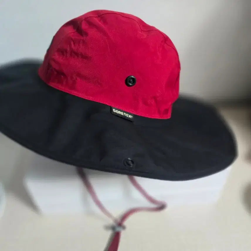 [BUNJANG] The North Face Red/Black Bucket Hat S / 노스페이스 레드/블랙 버킷햇모자
