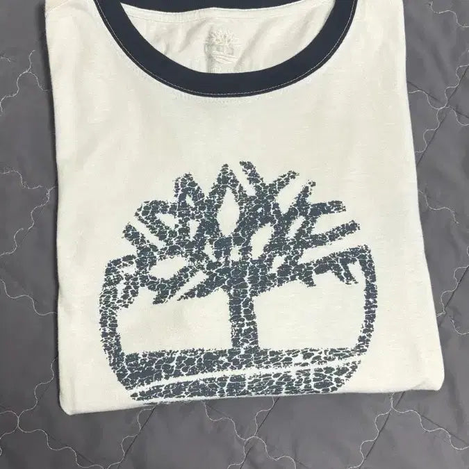 [BUNJANG] Timberland White Logo Ringer T-Shirt / 팀버랜드 화이트 로고 링거 반팔티