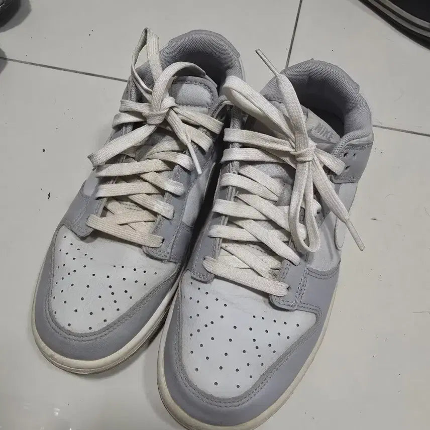 [BUNJANG] Nike Dunk Low Retro Wolf Grey (250) / 나이키 덩크 로우 레트로 울프 그레이 250