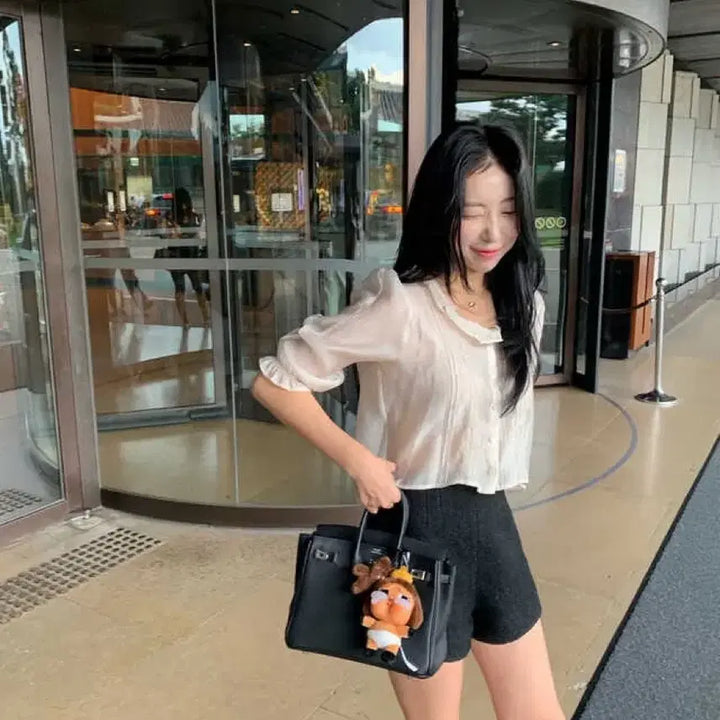 [BUNJANG] Siye Shop Kozette Blouse Beige / 시예샵 코제블라우스 베이지