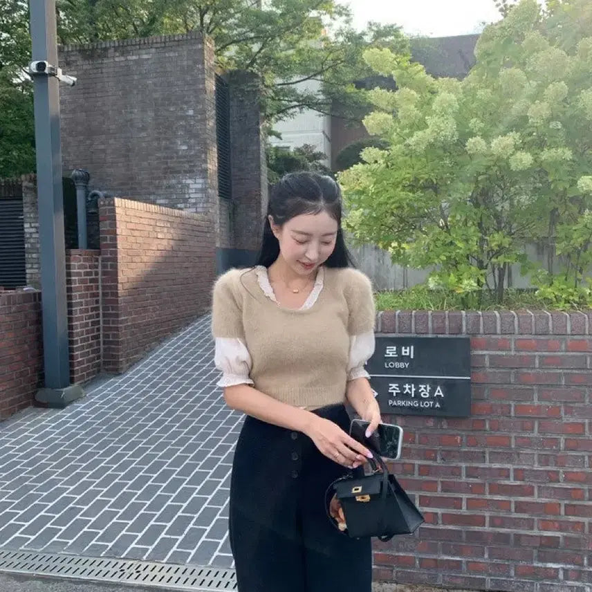 [BUNJANG] Siye Shop Kozette Blouse Beige / 시예샵 코제블라우스 베이지