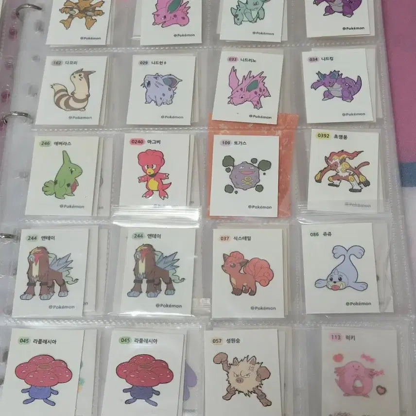 [BUNJANG] Pokemon Stick Seal Bundle / 포켓몬 띠부씰 양도 러블리 할로윈