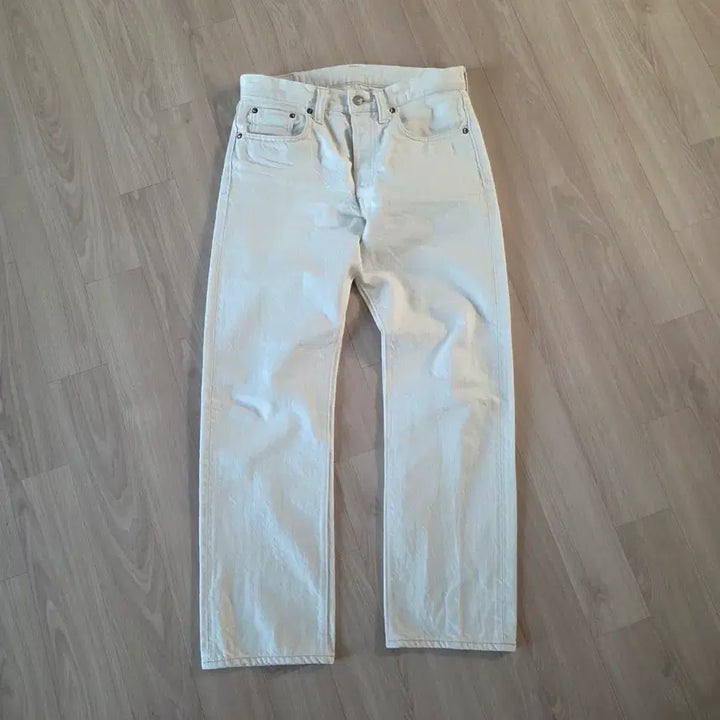 [BUNJANG] Fullcount 1108 Ecru Chainstitch Hem Jeans / 풀카운트 1108 에크루
