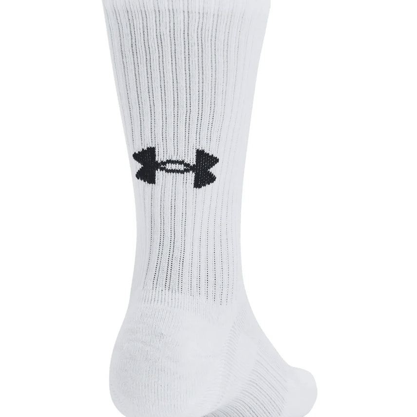 [BUNJANG] Under Armour Training Cotton Crew Socks White Black (3 Pack) / [언더아머/새상품/택있음] 트레이닝 코튼 크루 삭스 화이트 블랙 (3개입
