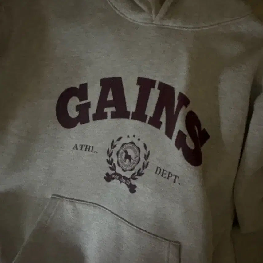 [BUNJANG] Lorelei Golden Hoodie Oatmeal M / 개인스보로 로럴골든 후드티 오트밀 M