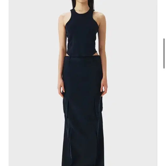 [BUNJANG] EE Cargo Skirt Navy S / EE 카고 스커트_네이비 S