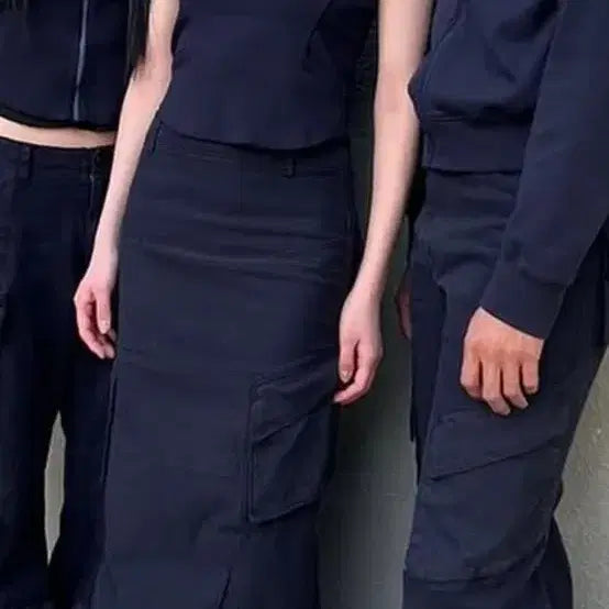 [BUNJANG] EE Cargo Skirt Navy S / EE 카고 스커트_네이비 S