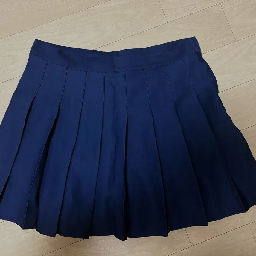 [BUNJANG] Taiwanese School Uniform Skirt Navy / 네이비 스커트 대만교복 스커트 졸업사진