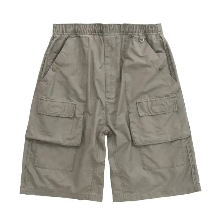 [BUNJANG] Politeru Front Cargo 1/2 Pants Grey Beige / (2) 폴리테루 프론트카고 1/2 그레이 베이지