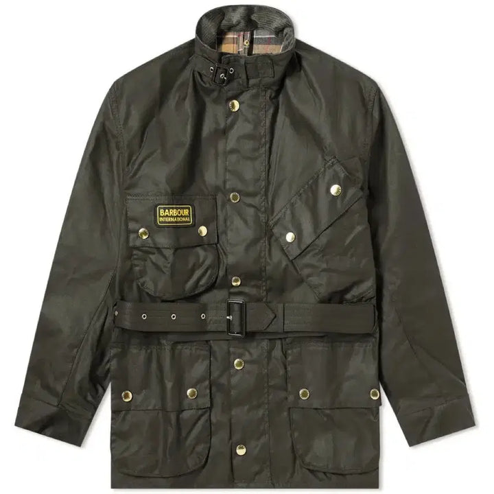[BUNJANG] Barbour International Wax Jacket Sage / Barbour 바버 인터네셔널 왁스 자켓 세이지 sage 38
