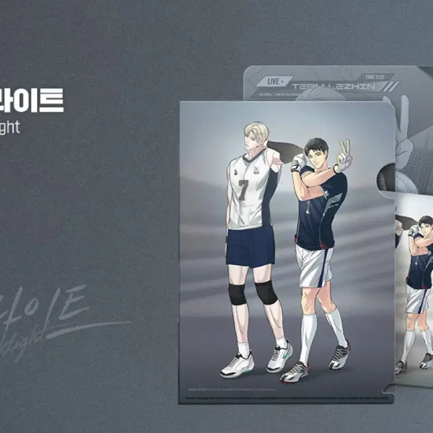 [BUNJANG] Backlight Team Resin Clear File + Couple Postcard Set (Sealed) / 미개봉) 백라이트 팀레진 클리어파일 + 커플 엽서
