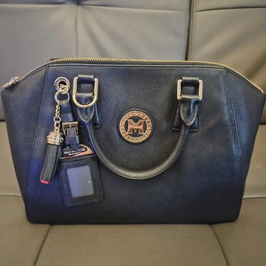 [BUNJANG] Metropolitan Black Tote Bag / 메트로시티 블랙 토트백 가방