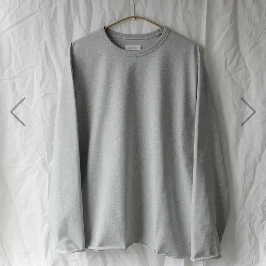[BUNJANG] Seasalt Loop Hem Long Sleeve (Gray) / 씨솔트 Loop hem long sleeve (gray)