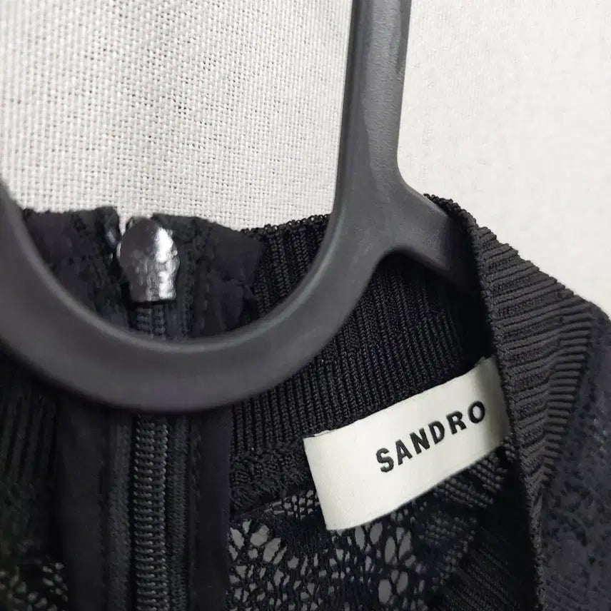 [BUNJANG] Sandro Velvet Lace Dress / 산드로 벨벳 레이스 원피스
